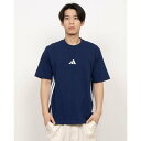 アディダス adidas メンズ 半袖機能Tシャツ エッセンシャルズ スリーストライプス シングルジャージー半袖Tシャツ JE6399 (ダークブルー/ホワイト...
