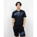 デサント DESCENTE メンズ 半袖機能Tシャツ ドライメッシュ ビックロゴ 半袖シャツ ST5SHT01M (ネイビーXブル-)