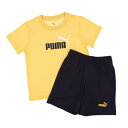 プーマ PUMA ジュニア Tシャツハーフパンツセット ESS 2 COLOR NO. 1 LOGO Tシャツ AND ショーツ セット B_ 687867 (...