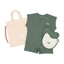 ザ・ノース・フェイス THE NORTH FACE ジュニア アウトドア ウェア B Latch Pile Rompers 2P Bib_ラッチパイルロンパース 2Pピブ(ベビー) NTB12567【返品不可商品】 (ダックグリーン)