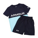 アンダーアーマー UNDER ARMOUR ジュニア Tシャツハーフパンツセット UAテック カラーブロック Tシャツ&ショーツセット 6001343 (Midnight Navy / /)