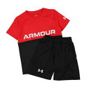 アンダーアーマー UNDER ARMOUR ジュニア Tシャツハーフパンツセット UAテック カラーブロック Tシャツ&ショーツセット 6001343 (Red / /)