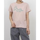 ティゴラバイビームスデザイン TIGORA by BEAMS DESIGN レディース フィットネス 半袖Tシャツ グラフィックTシャツ TRBM-3P2035TS (ピンク)(4)