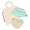 ザ・ノース・フェイス THE NORTH FACE ジュニア トレッキング アクセサリー Baby Hat Bib Set_ハット ビブセット(ベビー) NNB02211【返品不可商品】 (グリーンブルーリー)(4)