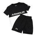 アンダーアーマー UNDER ARMOUR ジュニア Tシャツハーフパンツセット UAテック カラーブロック Tシャツ&ショーツセット 6001343 (Black / /)