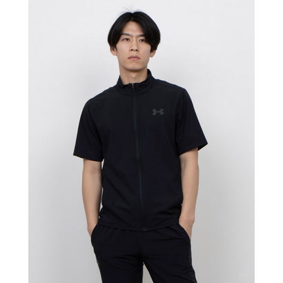 アンダーアーマー UNDER ARMOUR メンズ クロスジャケット UAフレッシュウーブン フルジップ ショートスリーブ ジャケット 6001546 (Black//)