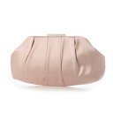 フェイズ エイト Phase Eight Pleat Satin Cluch (Antique Rose)