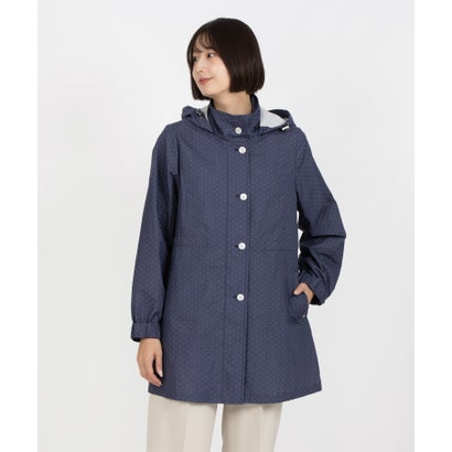 レリアン Leilian フーデッドコート （ネイビー）