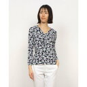 ホブズ HOBBS SIMMY PRINTED TOP (NAVY MULTI)