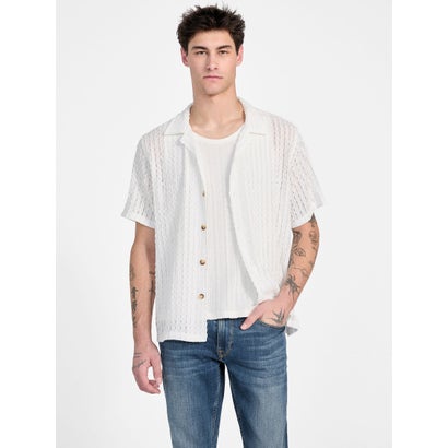 ゲス GUESS SS Liam Jacquard Knit Shirt (F0F8)