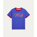 ポロ ラルフ ローレン POLO RALPH LAUREN (ボーイズ 2才〜7才)ベースボールロゴ コットン ジャージー Tシャツ (400ブルー)