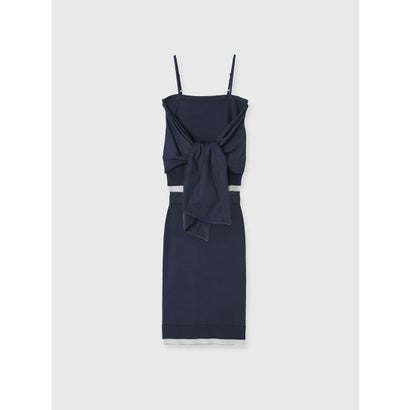 エイミーイストワール eimy istoire フロントデティールニットセットアップ (NAVY)