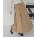 ティティベイト titivate TRツイルプリーツスカート (キャメル)