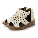 ミラスポーツ Milla sports 超軽量ふかふか ASW 4Eソールダイヤパンチングブーツサンダル (アイボリー)