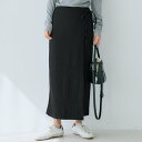 コカ coca シボシャーリングラップスカート (Black)
