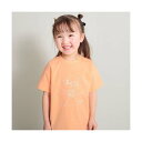ブランシェス branshes 【DRC/綿100%】アソートグラフィックガールズ半袖Tシャツ(WEB限定カラーあり) (38:フラワー-ライトオレンジ)