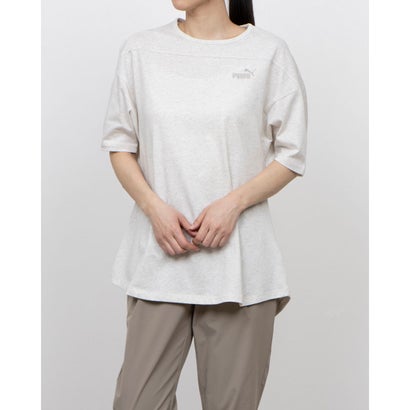 プーマ PUMA レディース 半袖Tシャツ CORE HERITAGE MX SS チュニック 686887 (ホワイト)