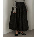 マガジンデモードシュシュ MAGASIN DE MODE Chou Chou フリンジジャガードバルーンスカート XNN (ブラック)