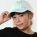 シューラルー キッズ SHOO・LA・RUE/Kids シアーチェックキャップ (ライトグリーン(020))