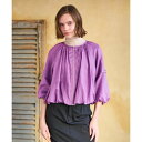ドレステリア DRESSTERIOR ウォッシャブルペーパーリネンブルゾン (パープル(081))