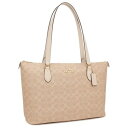 コーチ COACH アウトレット トートバッグ ギャラリー トート バッグ シグネチャー キャンバス ベージュ ホワイト レディース COACH CW381 I...