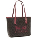 コーチ COACH アウトレット トートバッグ ミニ シティ トート ホース アンド スレイ ブラウン ピンク レディース COACH CM183 IMWA0 ...