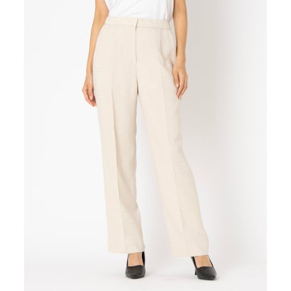 レリアン Leilian 【店舗人気】センタープレスパンツ （ブラウン系）