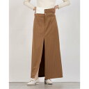 リナシメント RINASCIMENTO ストライプリーンロングスカート (var.Beige)