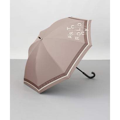 ビューランス Beaurance ロゴ刺しゅう晴雨兼用パラソル（1段スライドショート） （ベージュ）