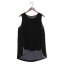 コケットコレクション COKETT COLLECTION バイカラー布帛ベスト (クロ)