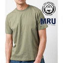エムアールユー MRU オーガニッククルーネックTシャツ 半袖 半T (カーキ)