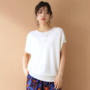ザ ショップ ティーケー (ウィメン) THE SHOP TK(Women) 【UVケア/毛玉になりにくい/選べる8色】美人フレンチニット/洗濯機OK (アイボリー(004))