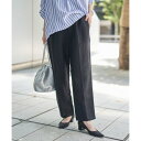 接触冷感リネンレーヨンテーパードパンツ(WEB限定サイズ)