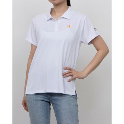 チャンピオン Champion レディース 半袖機能ポロシャツ SHORT SLEEVE POLO SHIRT_ CW-BS312 （ホワイト）