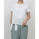 ティゴラ TIGORA レディース フィットネス 半袖Tシャツ フィットネス サイドスリット2WAY 半袖 Tシャツ TR-3F2395TS (ホワイト)(4)