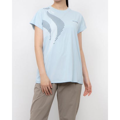 ルコックスポルティフ le coq sportif レディース 半袖機能Tシャツ 接触冷感フレンチスリーブシャツ LT5SHT09L （ブルー）