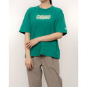 ルコックスポルティフ le coq sportif レディース 半袖機能Tシャツ 接触冷感ボックスTシャツ LT5SHT03L (グリーン)