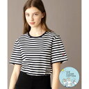 ドレステリア DRESSTERIOR アイスクリアコットンボーダーTシャツ (ネイビー(394))