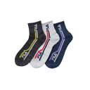 フィラ FILA クォーターソックス サイドライン 3足組 (ミックス)