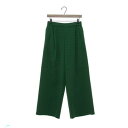 パンツドットジェーピー Pants.jp ヘリンボンジャガードワイドパンツ (グリーン)