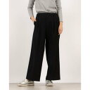 パンツドットジェーピー Pants.jp ウォームコンフォートセミワイドパンツ (ブラック(無地))