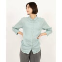 コケットコレクション COKETT COLLECTION 麻100%ブラウス (ブルー)