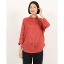 コケットコレクション COKETT COLLECTION 麻100%ブラウス (アカ)
