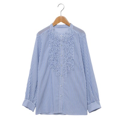 レリアンプラスハウス Leilian PLUS HOUSE ブラウス （ブルー ）