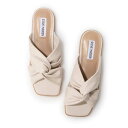スティーブ マデン STEVE MADDEN クロスデザインミュールサンダル (アイボリー)