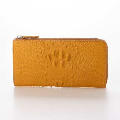 ジーノマリーナリュクス gino marina luxe クロコダイルL字財布 (キャメル)