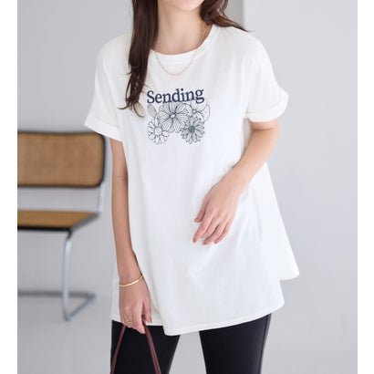 ヴィオラ エ ヴィオラ Viola e Viola 大人の華やかプリントチュニックTシャツ (フラワー) ヴィオラ エ ヴィオラ Viola e Viola 大人の華やかプリントチュニックTシャツ (フラワー)