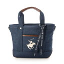 ビバリーヒルズポロクラブ BEVERLY HILLS POLO CLUB キャンバストートバッグXS(ショルダーストラップ付) (ブルー系4)
