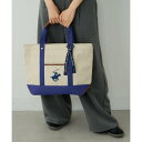 ビバリーヒルズポロクラブ BEVERLY HILLS POLO CLUB エルガリー生地トートL (ネイビー)