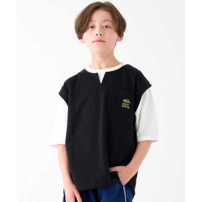 クリフ メイヤー KRIFF MAYER キーネック ゆる 半袖 Tシャツ (BLACK) クリフ メイヤー KRIFF MAYER キーネック ゆる 半袖 Tシャツ (BLACK)
